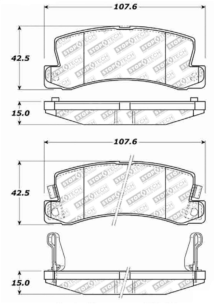 StopTech Street Disc Brake Pads - 305.03250