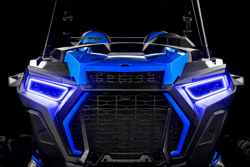 Oracle 14-21 Polaris RZR 900/1000 Turbo Dynamic RGB+A Seq Turn Signal Headlight Halo Kit- ColorSHIFT