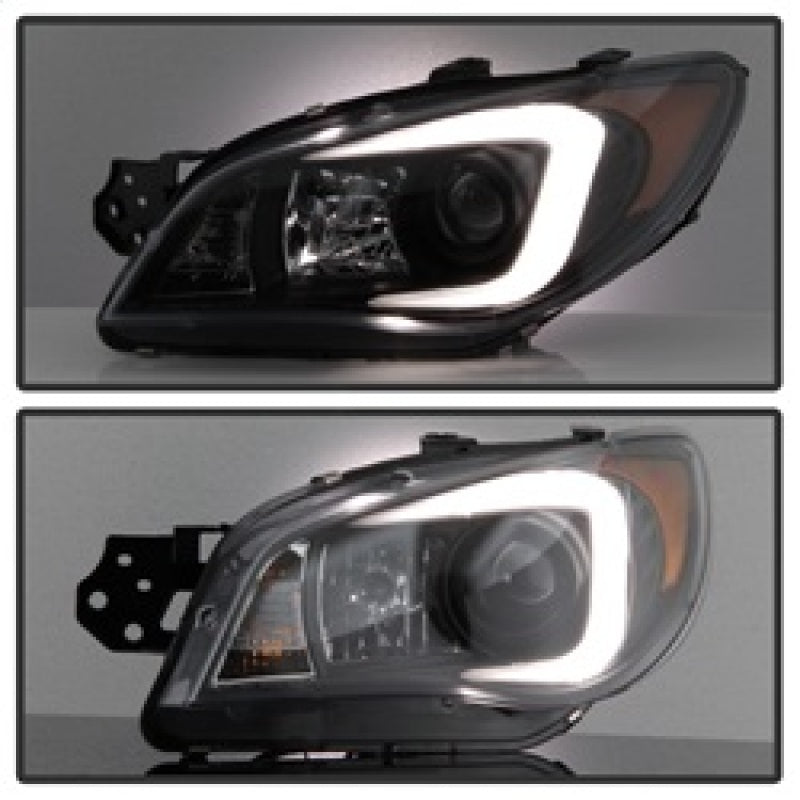 Spyder Subaru WRX 2006-2007 Projector Headlights - Halogen Only - Black PRO-YD-SWRX06-LBDRL-BK SPYDER