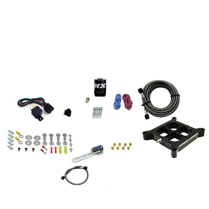 Nitrous Express Dry, Single Entry Billet Crossbar Plate System, 100-500 HP (4150 Flange) - 66142-00