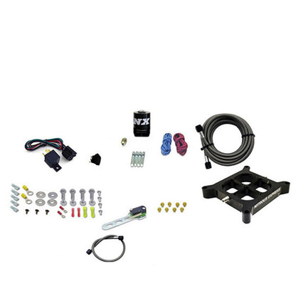 Nitrous Express Dry, Single Entry Billet Crossbar Plate System, 100-500 HP (4150 Flange) - 66142-00