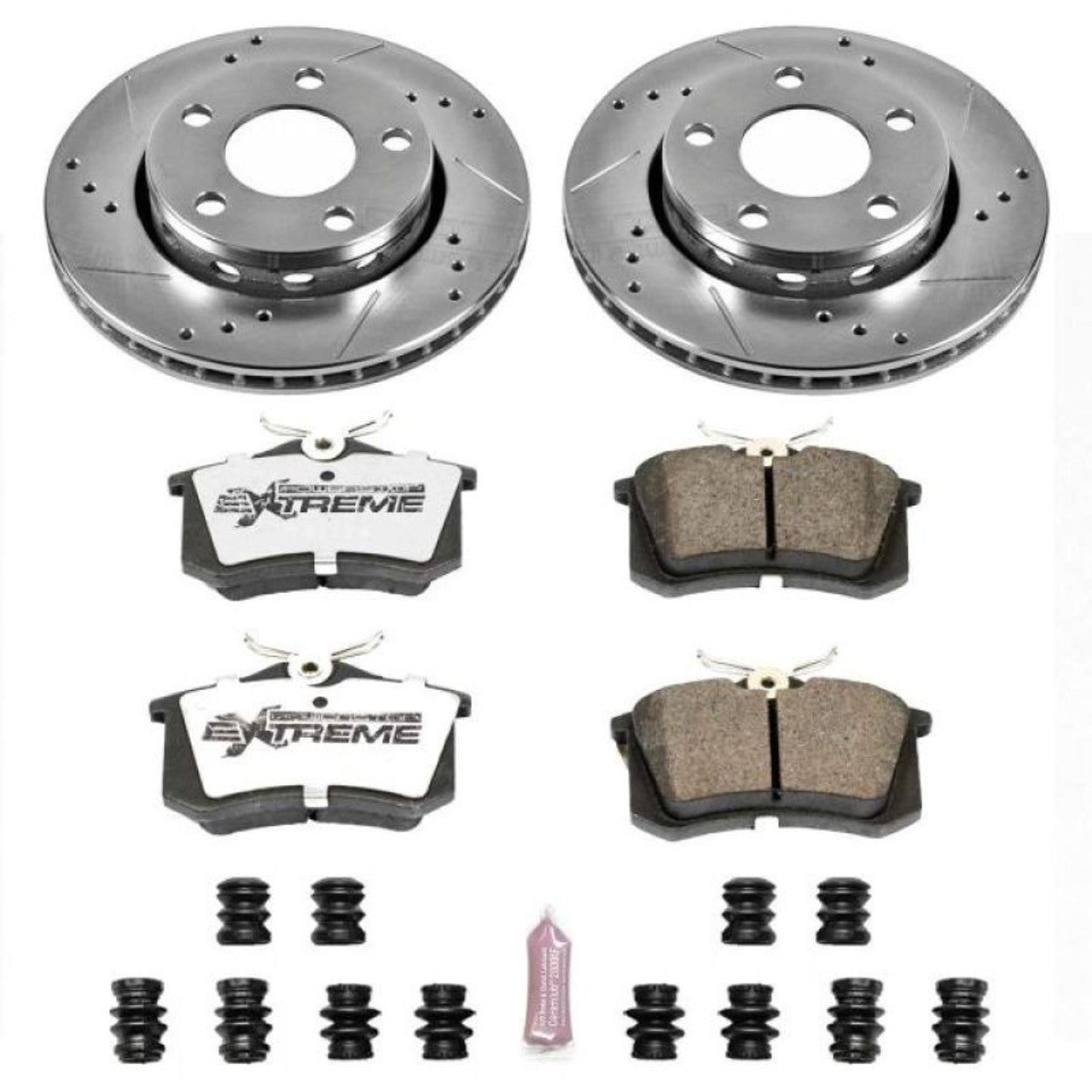 Power Stop 00-02 Audi S4 Front & Rear Z26 Street Warrior Brake Kit