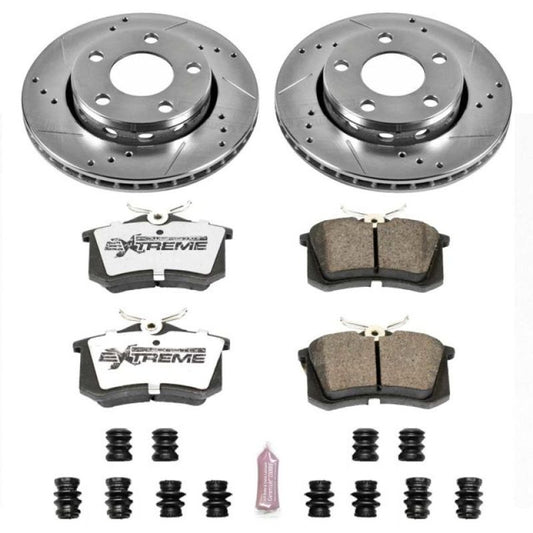Power Stop 00-02 Audi S4 Front & Rear Autospecialty Brake Kit