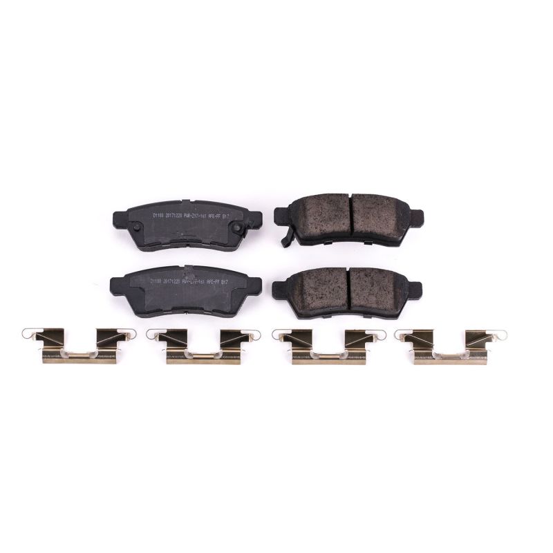 Power Stop 05-19 Nissan Frontier Rear Z17 Evolution Ceramic Brake Pads w/Hardware PowerStop