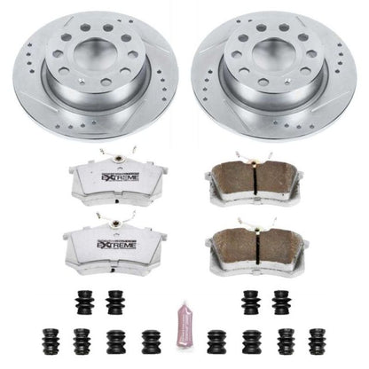 Power Stop 10-13 Audi A3 Rear Z26 Street Warrior Brake Kit PowerStop