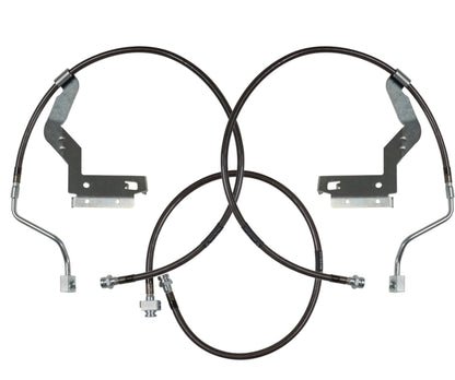 Carli 05-07 Ford F250/350 SD Hardware Braided Brake Lines 4.5in System CS-FORDBBL-05