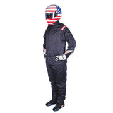 RaceQuip Black Chevron-5 Jacket SFI-5 - XLG