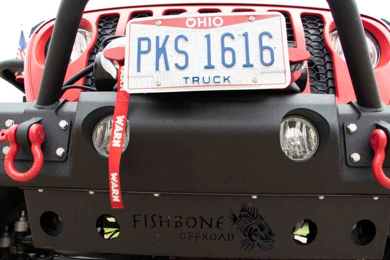Fishbone Offroad 2018+ Jeep JL/Gladiator Wrangler JL/Gladiator Front Winch Bumper - Black Powdercoat Fishbone Offroad