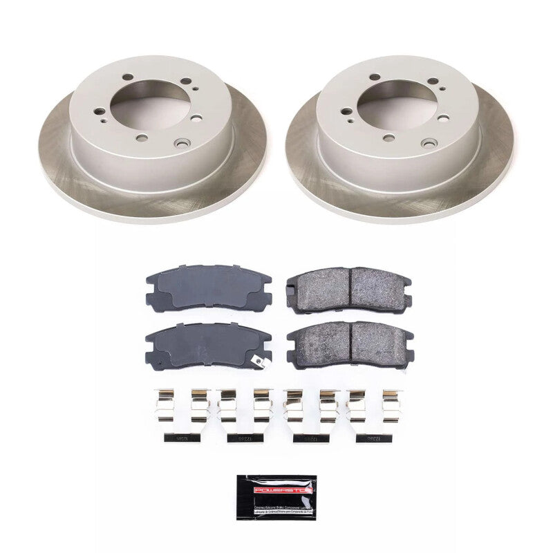Power Stop 99-03 Mitsubishi Galant Rear Semi-Coated Rotor Kit PowerStop