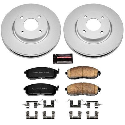 Power Stop 09-14 Nissan Cube Front Z17 Evolution Geomet Coated Brake Kit PowerStop