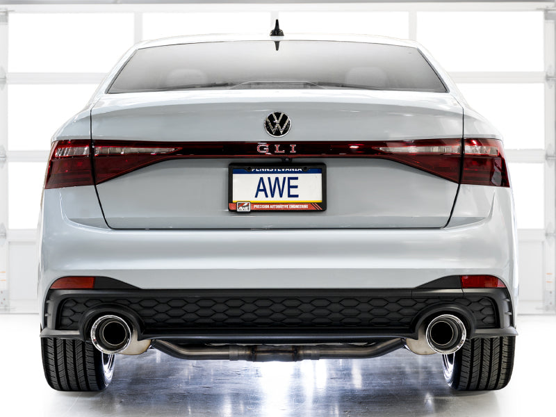 AWE 22-25 Volkswagen Jetta GLI Track Edition Exhaust - Chrome Silver Tips