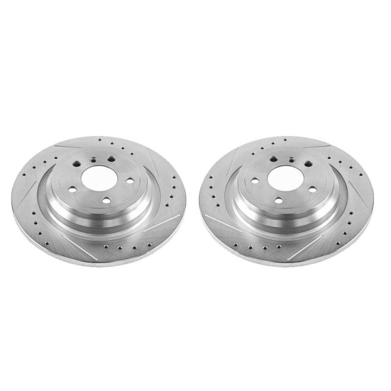 Power Stop 16-17 Mercedes-Benz GLE300d Rear Evolution Drilled & Slotted Rotors - Pair PowerStop