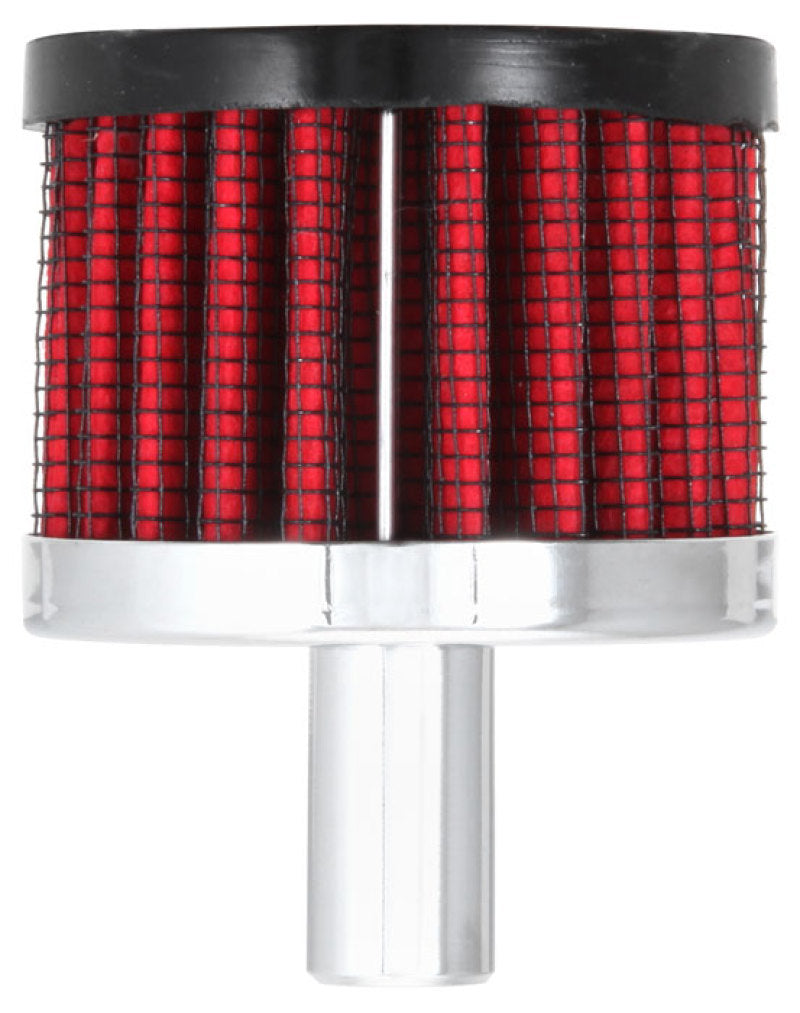 K&N Steel Base Crankcase Vent Filter .5in Vent OD x 2in OD x 1.5in Height K&N Engineering