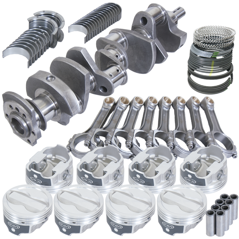 Eagle Chevy LT1350 1Pc 3.750in Crank 6.000in I-Beam Rods -18cc 4.000in Pistons Rotating Assembly