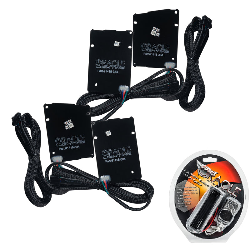 Oracle 19-21 Chevy Camaro LS/LT RGB+A Headlight DRL Upgrade Kit - ColorSHIFT w/ RF Controller