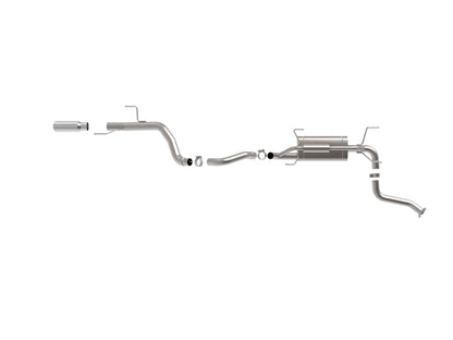aFe Takeda 2-1/2 IN 304 Stainless Steel Cat-Back Exhaust System w/ Polished Tip - 49-36631-P
