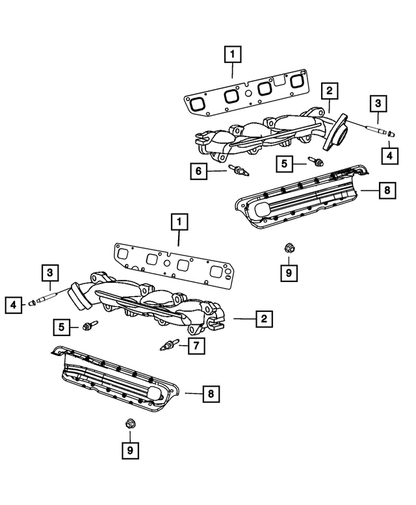 OEM Mopar Exhaust Manifold-Stud (6509863AA) X1