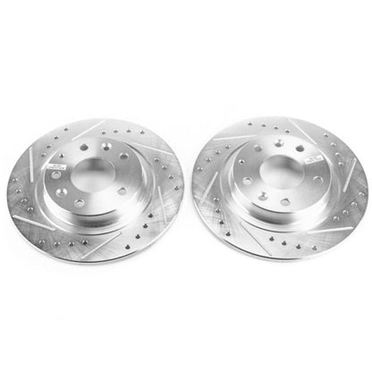 Power Stop 16-18 Mazda CX-3 Rear Evolution Drilled & Slotted Rotors - Pair PowerStop