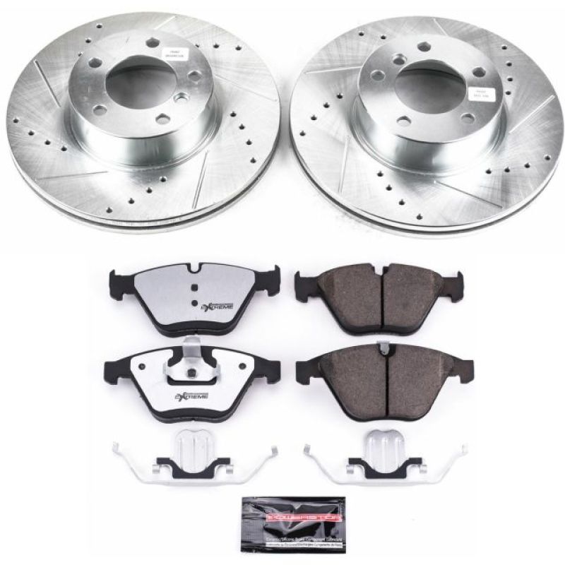 Power Stop 11-12 BMW 328i xDrive Front Z26 Street Warrior Brake Kit PowerStop