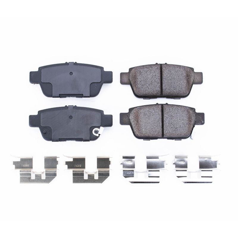Power Stop 09-14 Acura TL Rear Z17 Evolution Ceramic Brake Pads w/Hardware PowerStop