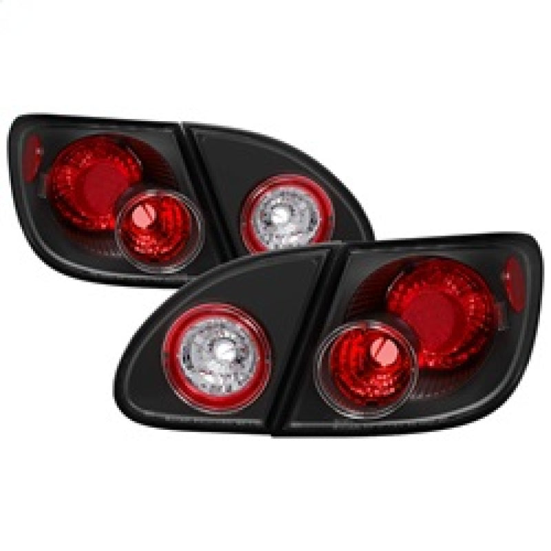 Spyder Toyota Corolla 03-08 Euro Style Tail Lights Black ALT-YD-TC03-BK SPYDER