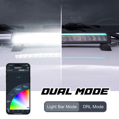 XK Glow 30in Offroad Light Bar w/ RGBW Chasing DRL & App Control