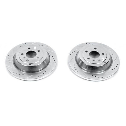 Power Stop 07-09 Mercedes-Benz ML320 Rear Evolution Drilled & Slotted Rotors - Pair PowerStop