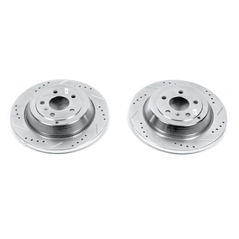 Power Stop 07-09 Mercedes-Benz ML320 Rear Evolution Drilled & Slotted Rotors - Pair