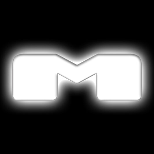 ORACLE Lighting Universal Illuminated LED Letter Badges - Matte White Surface Finish - M
