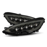 AlphaRex 880878 12-21 Tesla Model S NOVA LED Proj Headlights Alpha-Black w/Actv Light & Seq.Sig / SB DRL