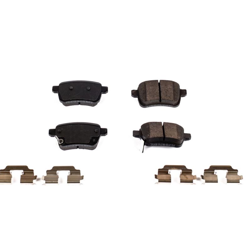 Power Stop 14-19 Fiat 500L Rear Z17 Evolution Ceramic Brake Pads w/Hardware PowerStop