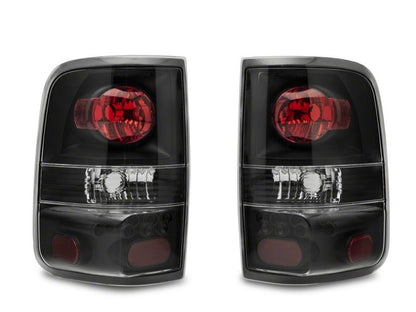 Raxiom 04-08 Ford F-150 Styleside Euro Style Tail Lights- BlkHousing - Red/Clear Lens