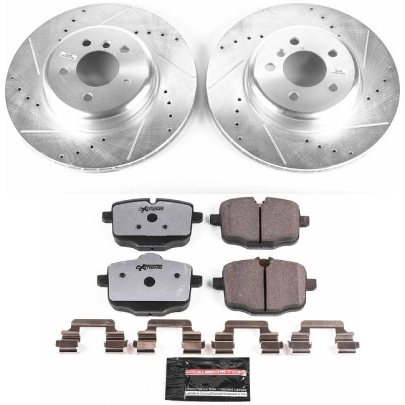 Power Stop 11-16 BMW 550i Rear Z26 Street Warrior Brake Kit PowerStop