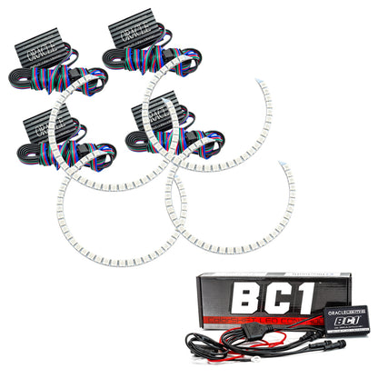 Oracle Ford F250/350 11-16 Halo Kit (Round Ring Design) - ColorSHIFT w/ BC1 Controller