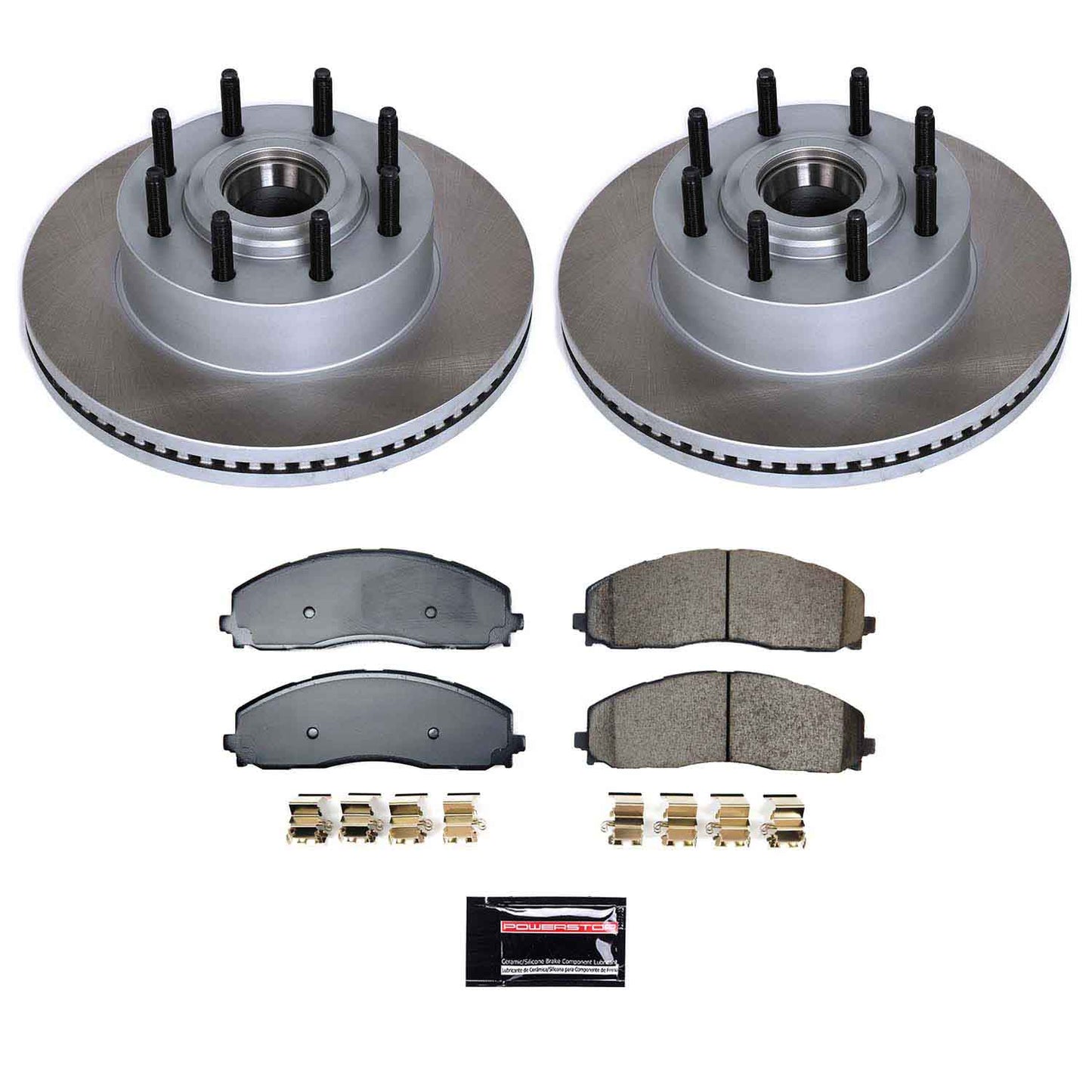 Power Stop 23-24 Ford F-350 Super Duty Front Semi-Coated Rotor Kit