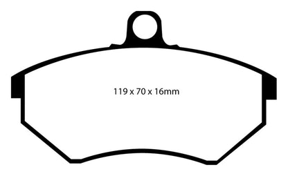 EBC RedStuff Front Brake Pads - DP3841C EBC