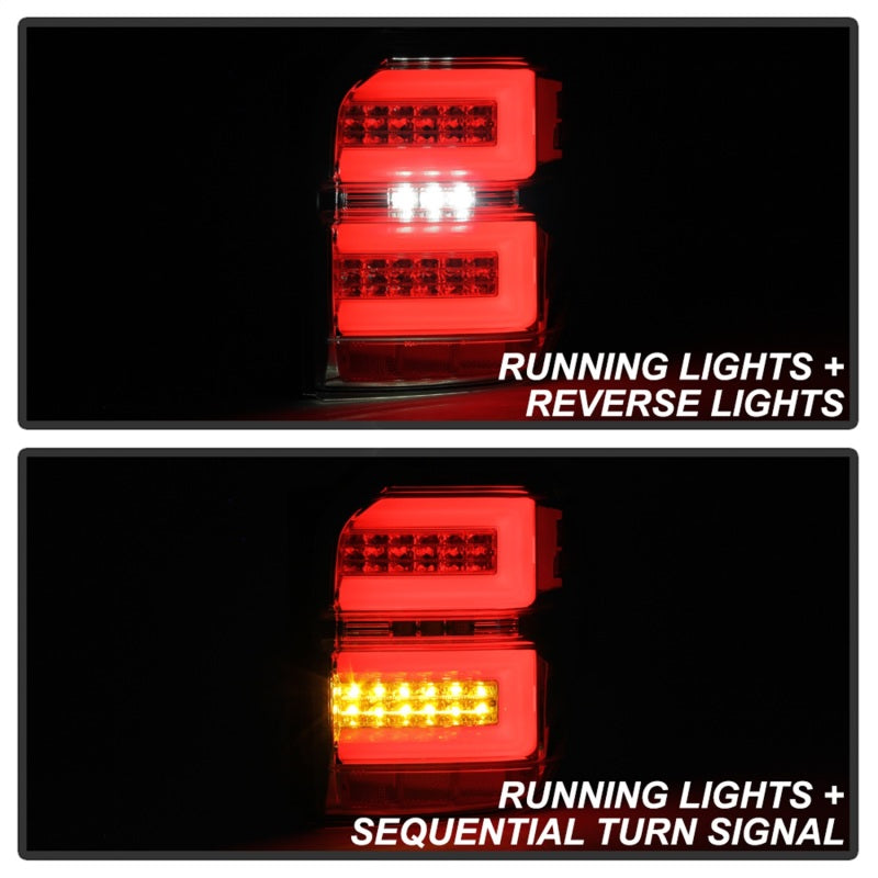 Spyder Toyota 4Runner 10-14 LED Tail Lights - Sequential Turn Signal - Chrome ALT-YD-T4R10-SEQ-C SPYDER