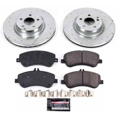 Power Stop 13-15 Mercedes-Benz GLK250 Front Z23 Evolution Sport Brake Kit PowerStop