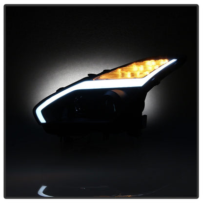 Spyder Nissan GTR R35 09-14 - Projector Headlights - DRL LED - Black SPYDER