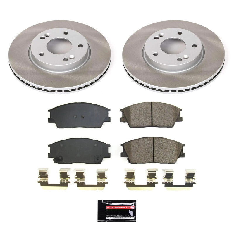 Power Stop 20-23 Kia Soul Front Semi-Coated Rotor Kit PowerStop