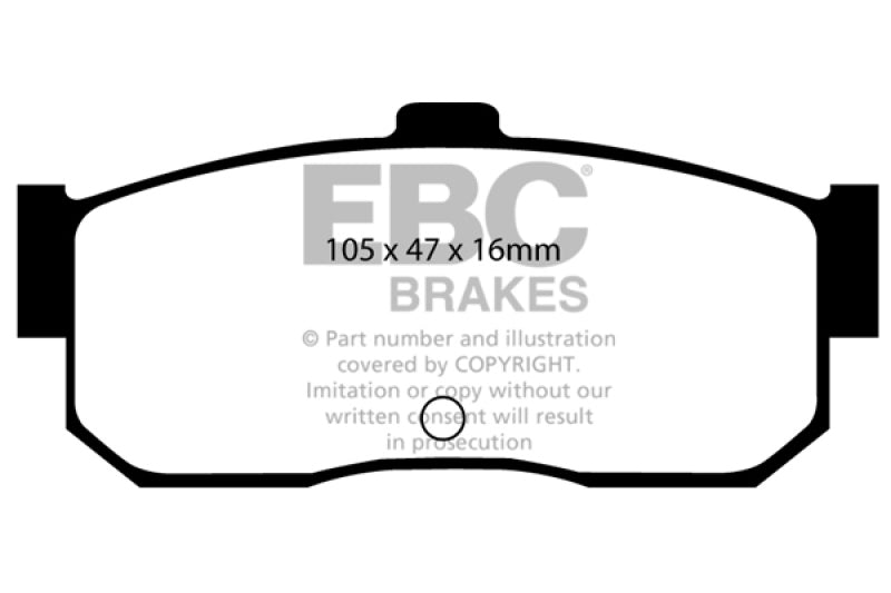 EBC YellowStuff Rear Brake Pads - DP4889R