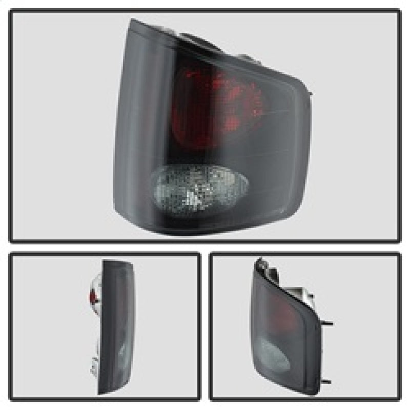 Spyder Chevy S10 94-04/Isuzu Hombre 96-00 Euro Tail Lights Blk Smke ALT-YD-CS1094-BSM SPYDER
