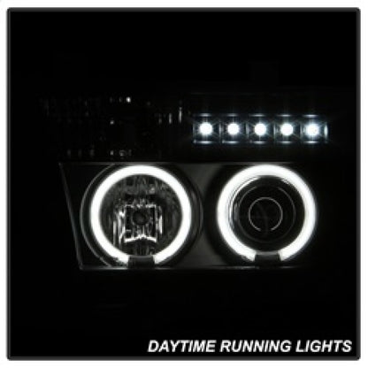 Spyder Toyota Tundra 07-13 Projector Headlights CCFL Halo LED Blk PRO-YD-TTU07-CCFL-BK SPYDER