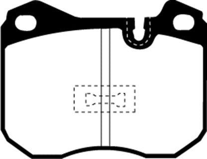 EBC YellowStuff Front Brake Pads - DP4345R EBC