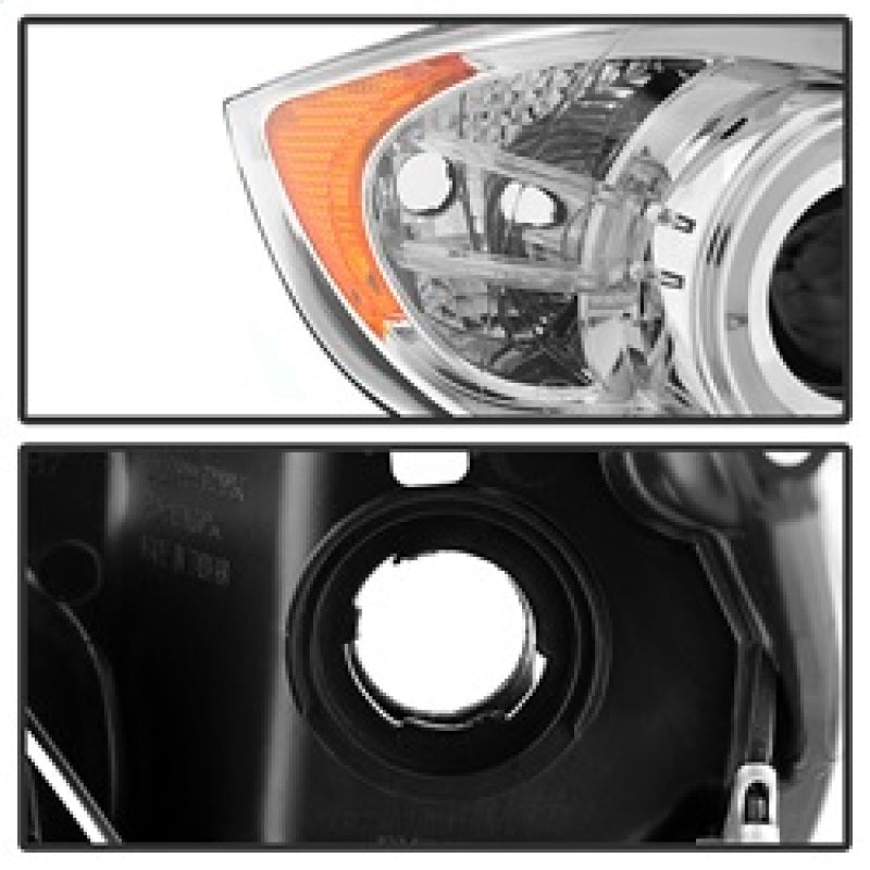 Spyder BMW E90 3-Series 06-08 Projector LED Halo Amber Reflctr Rplc Bulb Chrm PRO-YD-BMWE9005-AM-C SPYDER