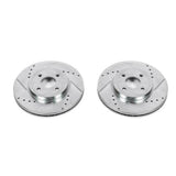 Power Stop 02-04 Ford Focus Front Evolution Drilled & Slotted Rotors - Pair