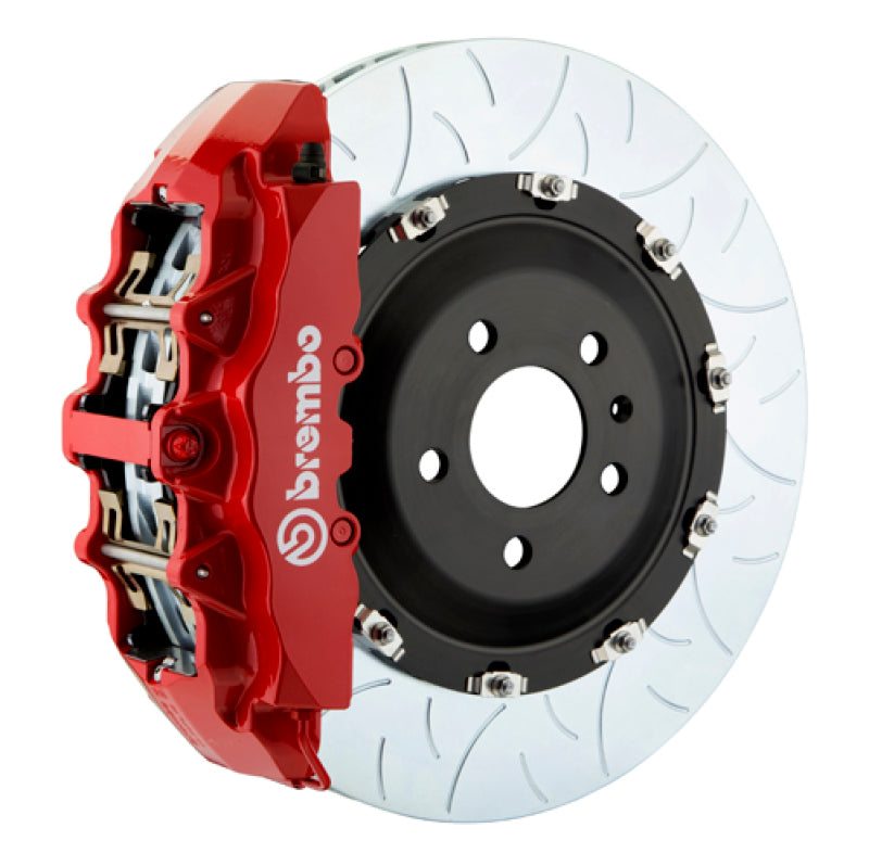 Brembo 08-14 Challenger SRT-8 Fr GT BBK 6Pis Cast 380x34 2pc Rotor Slotted Type3-Red Brembo