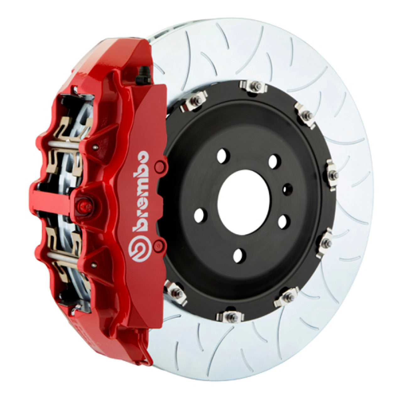 Brembo 17-20 RS3 Sedan Front GT BBK 6 Piston Cast 380x34 2pc Rotor Slotted Type-3- White 1T3.9019A6
