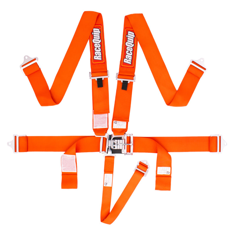 RaceQuip Orange L & L 5pt Seat Belt Racequip