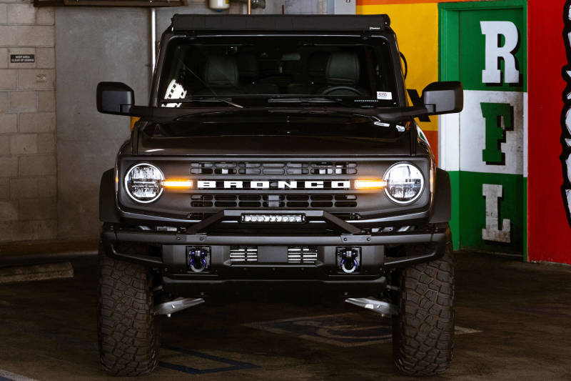 DV8 Offroad 21-22 Ford Bronco Factory Modular Front Bumper Bull Bar DV8 Offroad